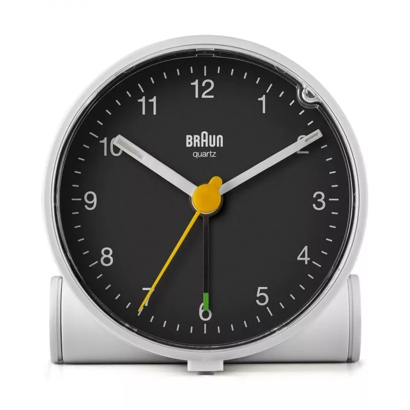 Braun BC01WB Quarz-Wecker Schwarz, Weiß