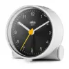 Braun BC01WB Quarz-Wecker Schwarz, Weiß