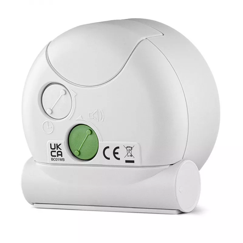 Braun BC01WB Quarz-Wecker Schwarz, Weiß