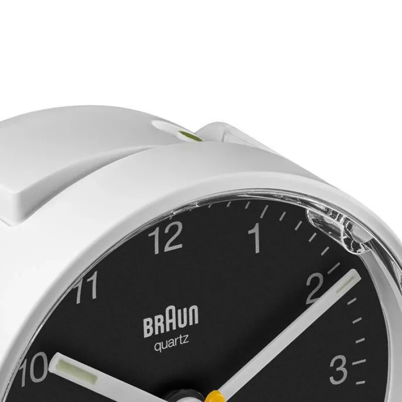 Braun BC01WB Quarz-Wecker Schwarz, Weiß