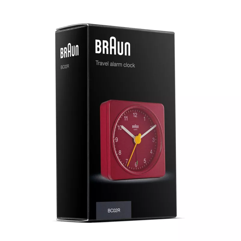 Braun BC02R Wecker Quarzuhr Rot
