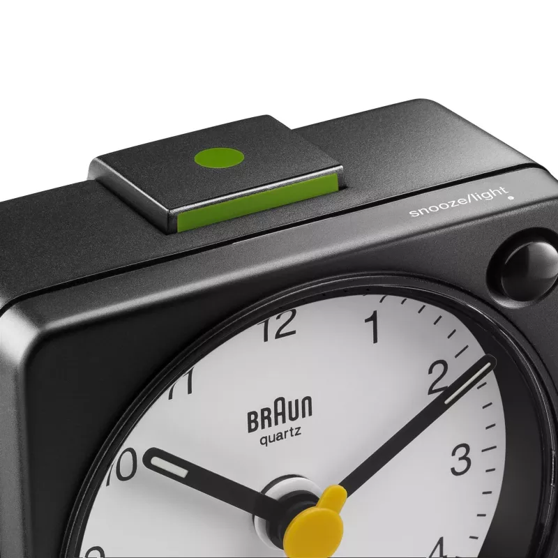 Braun BC02XBW Quarz-Wecker Schwarz, Weiß