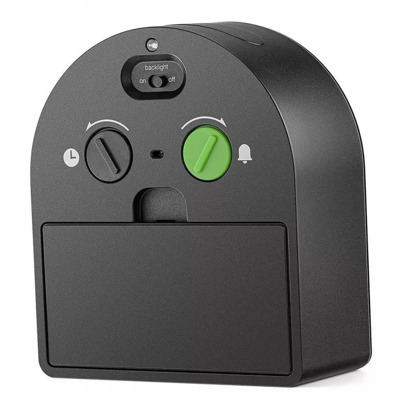 Braun BC22 Quarz-Wecker Schwarz, Gelb