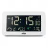 Digitaler Wecker Braun BC10 Weiß LCD Hintergrundbeleuchtung