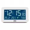 Digitaler Wecker Braun BC10 Weiß LCD Hintergrundbeleuchtung