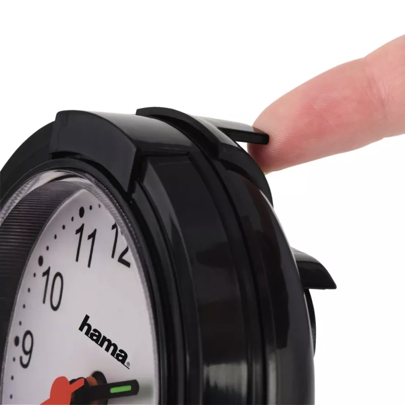Analog Clock Hama Classic Schwarz White