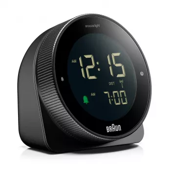 Funkwecker BRAUN BC 24 B DCF schwarz – funkgesteuerter Wecker mit Digitaldisplay