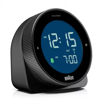 Funkwecker BRAUN BC 24 B DCF schwarz – funkgesteuerter Wecker mit Digitaldisplay