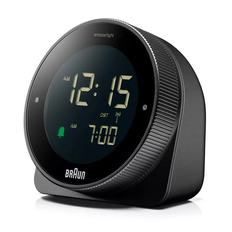 Funkwecker BRAUN BC 24 B DCF schwarz – funkgesteuerter Wecker mit Digitaldisplay