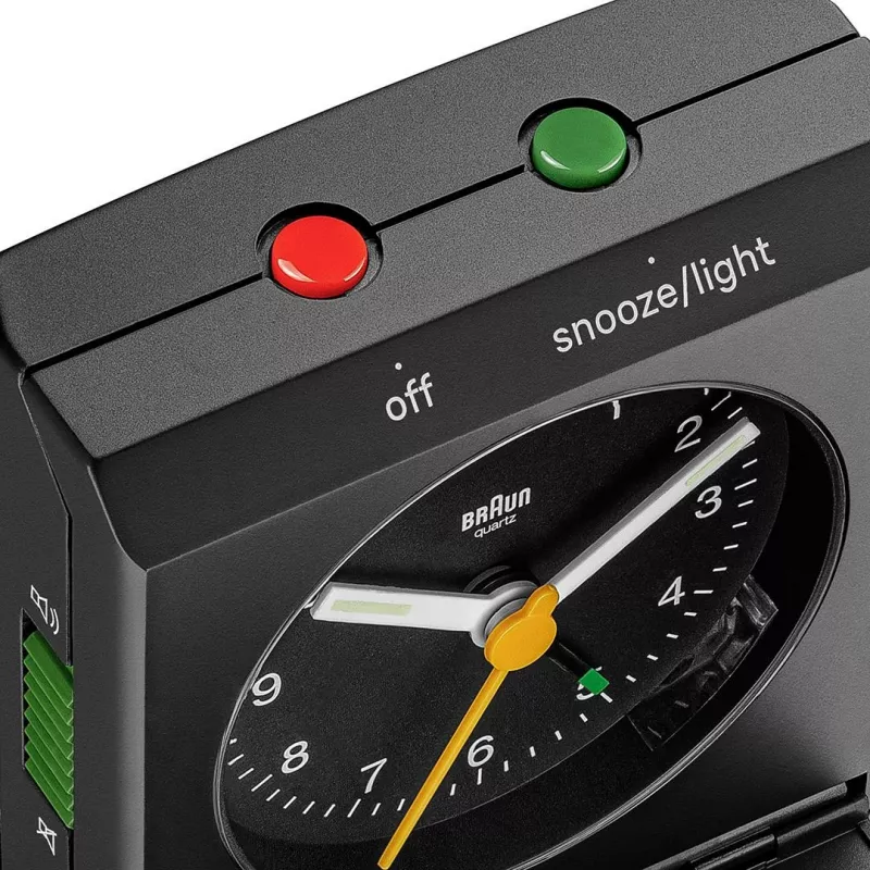 Alarm Clock BRAUN BC 05 B Quartz Foldable Schwarz — kompakter Reise-Wecker