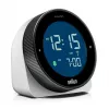 Braun BC24W-DCF Wand-/Tischuhr Funkwecker Rechteck Schwarz, Weiß