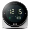 Braun BC24W-DCF Wand-/Tischuhr Funkwecker Rechteck Schwarz, Weiß