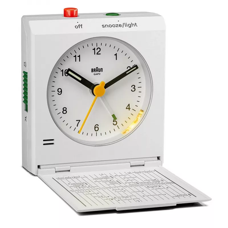Braun BC05W Wand-/Tischuhr Analoguhr Rechteckig Weiß