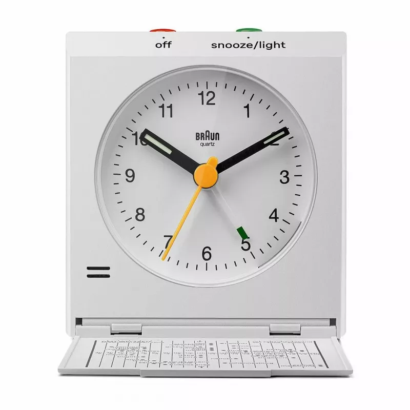 Braun BC05W Wand-/Tischuhr Analoguhr Rechteckig Weiß