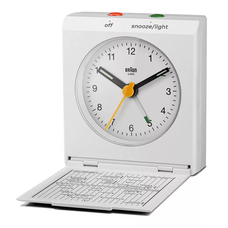 Braun BC05W Wand-/Tischuhr Analoguhr Rechteckig Weiß