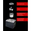 Unold Doppio Kompressor-Eismaschine 2,4 l 250 W Schwarz, Satinstahl