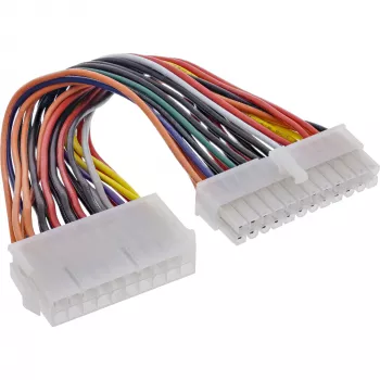 InLine Mainboard Stromadapterkabel 20-Pin-Buchse / 24-Pin-EPS-Stecker 0,16 m