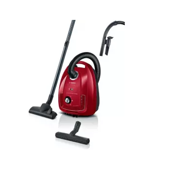 Bodenstaubsauger Bosch Serie 4 BGD38RD1H, 600 W, 4 L Staubbeutel, Trockenreinigung, rot