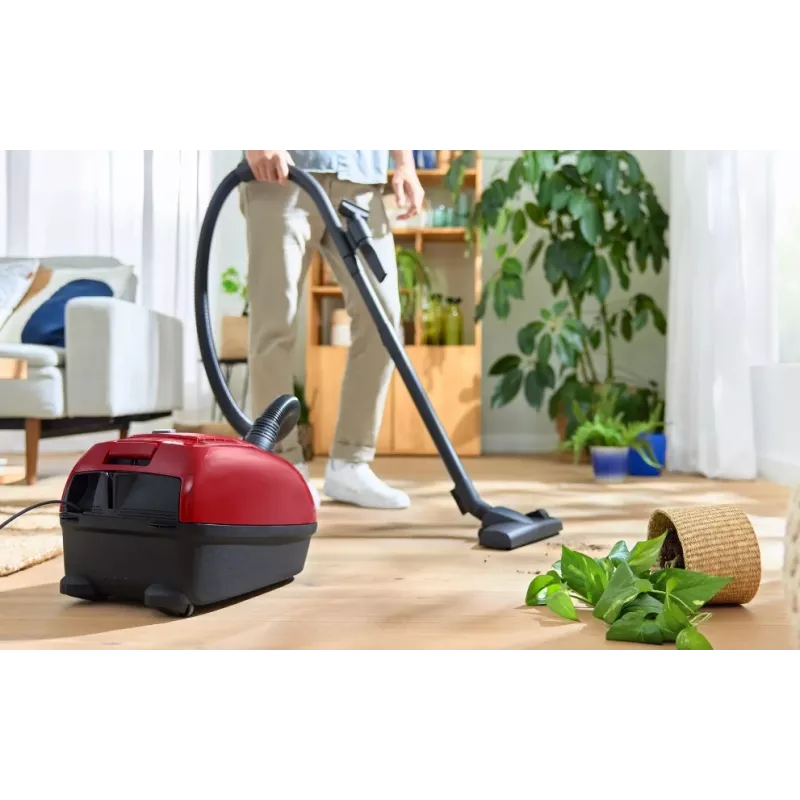Bodenstaubsauger Bosch Serie 4 BGD38RD1H, 600 W, 4 L Staubbeutel, Trockenreinigung, rot