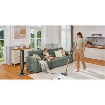 Dreame Z10 2-in-1-Stabstaubsauger Akku Trocken Schaumstoff, Micro Beutellos 0,5 l 481 W Beige 2900 Ah