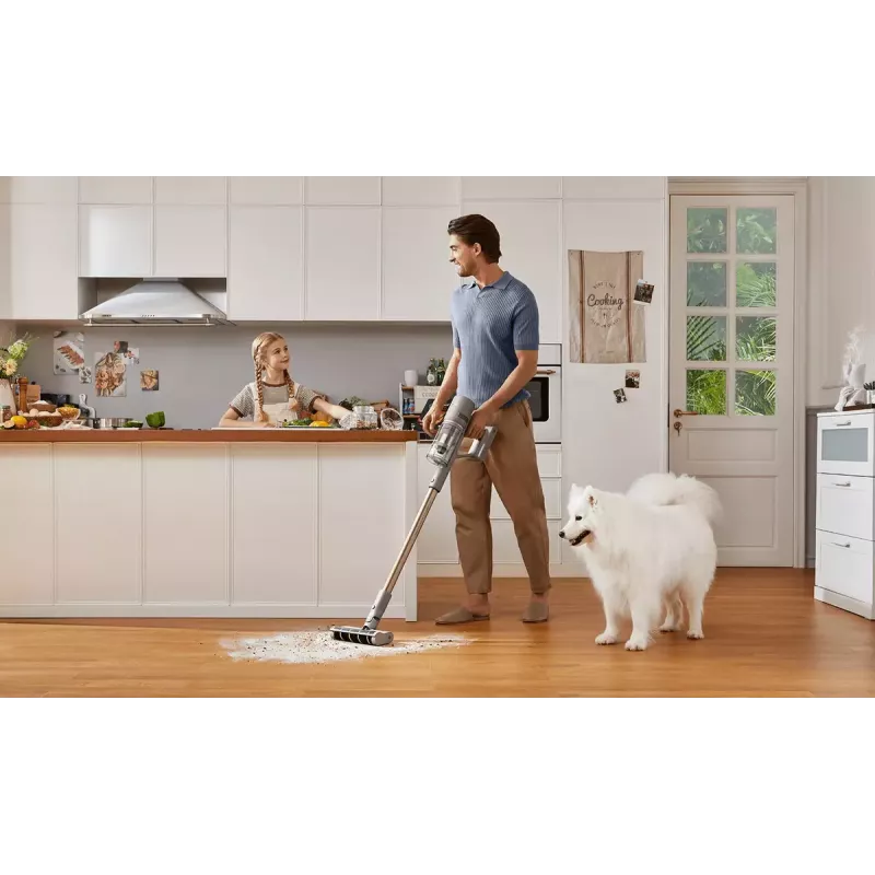 Dreame Z10 Station 2-in-1 Akku-Stielstaubsauger, beutellos, 150 AW, 481 W, 65 Min. Laufzeit, Beige