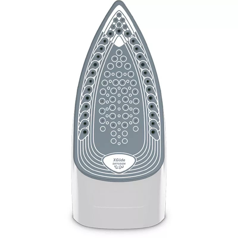 Tefal Express Steam FV2835E0 Dampfbügeleisen Trocken- & Dampfbügeleisen Cerilium-Bügelsohle 2400 W Lila, Weiß