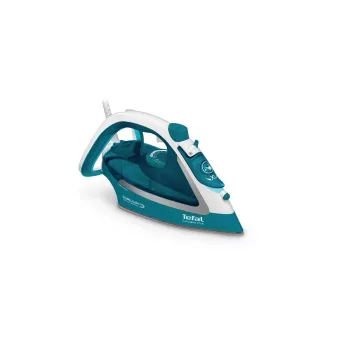 Tefal EasyGliss Plus FV5737 Trocken- & Dampfbügeleisen Durilium-Bügelsohle 2500 W Türkis, Weiß