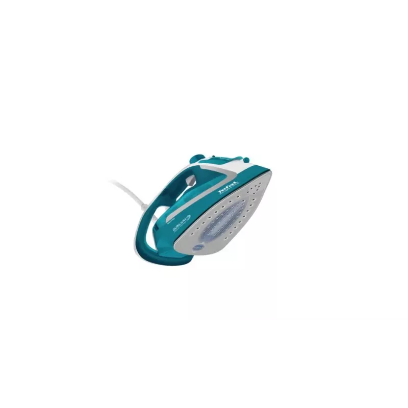 Tefal EasyGliss Plus FV5737 Trocken- & Dampfbügeleisen Durilium-Bügelsohle 2500 W Türkis, Weiß