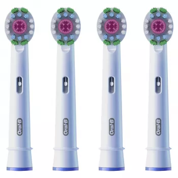 Aufsteckbürsten Oral‑B 860960 4er‑Pack, weiße Ersatzbürsten