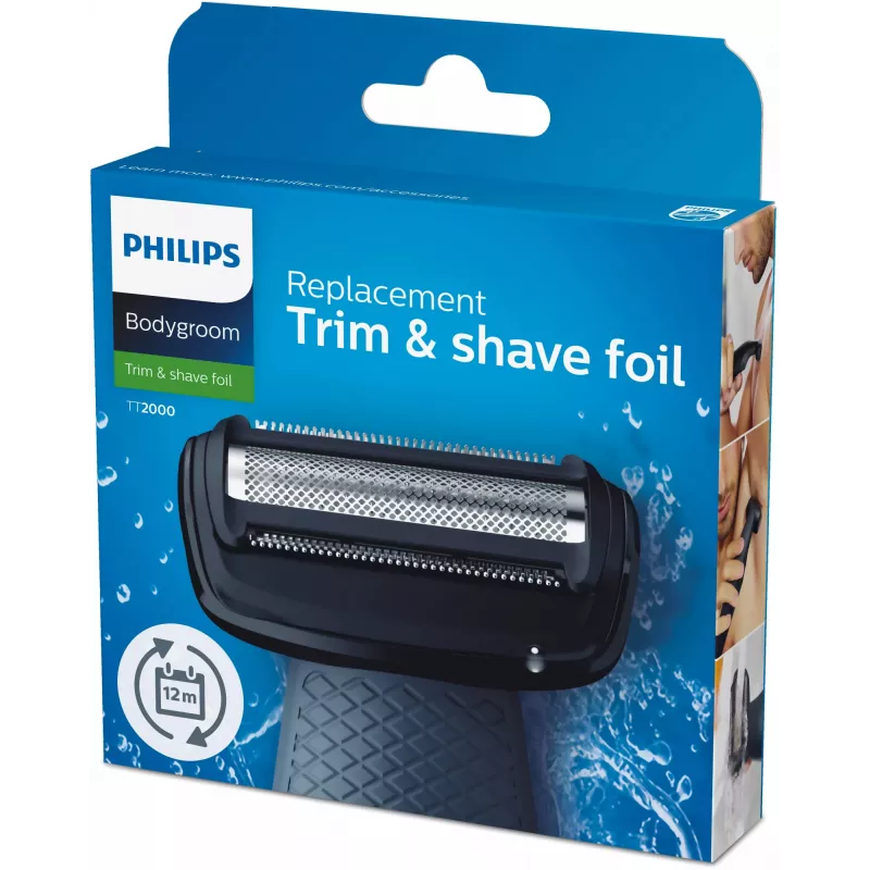 Philips Bodygroom Ersatzklinge TT2000/43 Wasserdichte Ersatzklinge Scherkopf