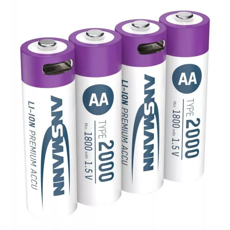 Wiederaufladbare Batterie Ansmann 1312-0036 AA Lithium-Ionen