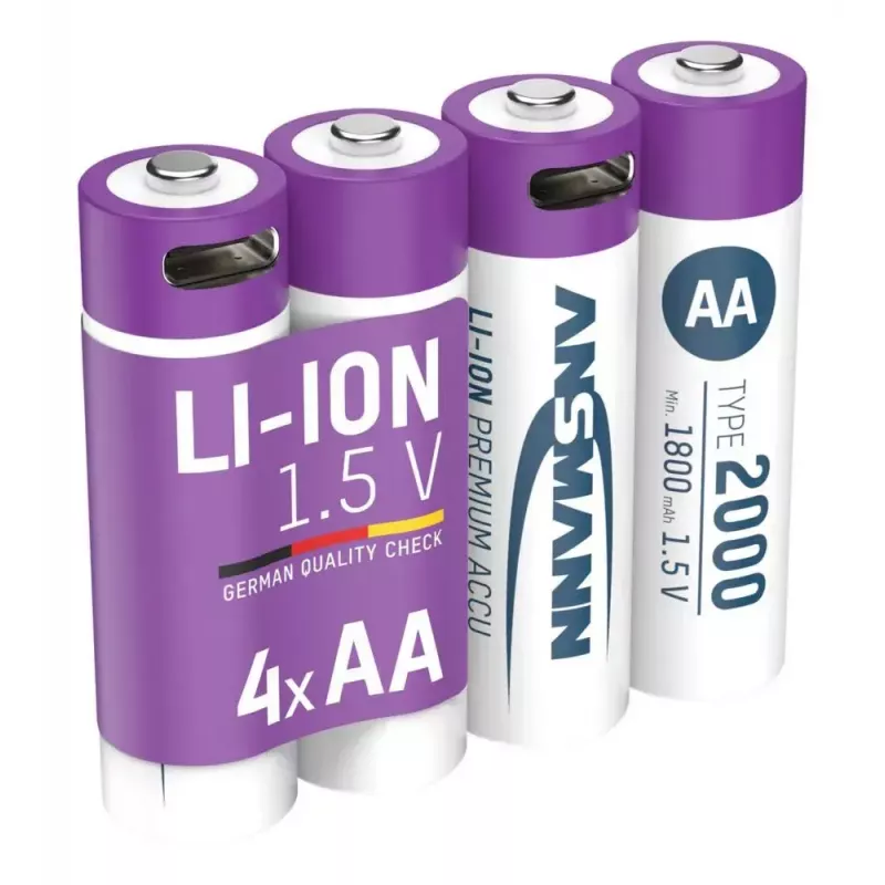 Wiederaufladbare Batterie Ansmann 1312-0036 AA Lithium-Ionen