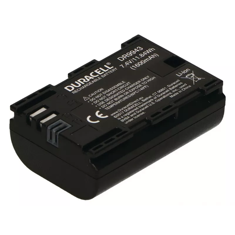 Kameraakku Duracell DR9943 LP-E6 1600mAh Li-Ion