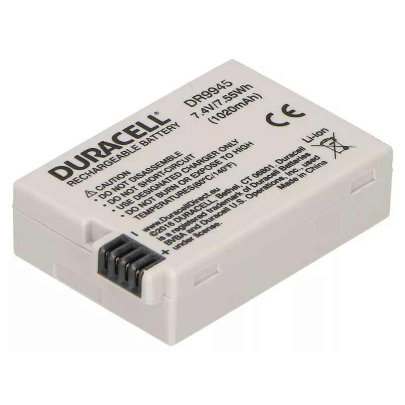 Duracell Kamera-Akku – ersetzt Canon LP-E8 Akku, 1020 mAh, 7,4 V, Lithium-Ionen (Li-Ion)