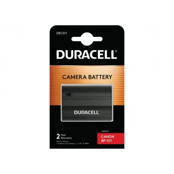Kamera-Akku Duracell DRC511, ersetzt Canon BP-511/BP-512, 1600 mAh