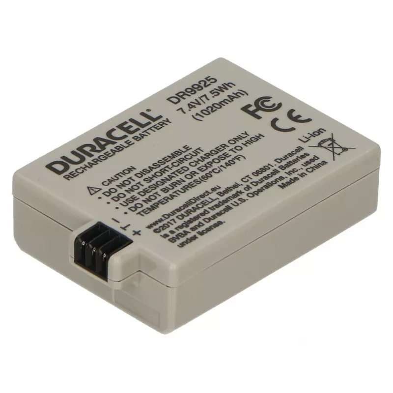 Duracell Kameraakku - Ersatz für Canon LP-E5 Akku, 1020 mAh, 7,4 V, Lithium-Ionen (Li-Ion)
