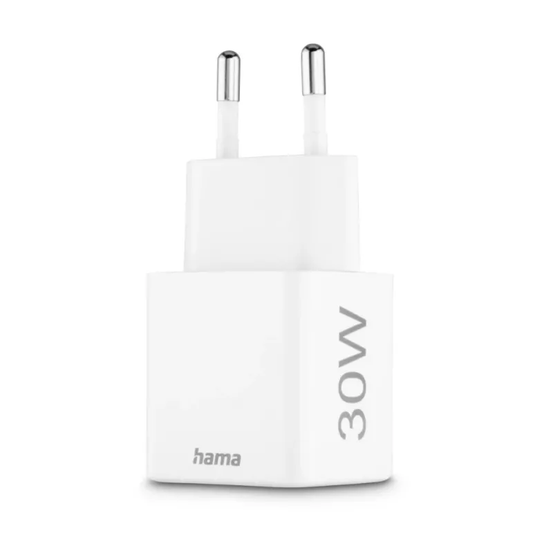 Hama 00201992 mobiles Ladegerät Smartphone Weiß AC Schnellladung Innen, Außen