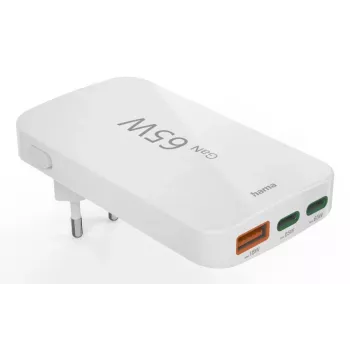 Hama 00201976 mobiles Ladegerät Laptop, Powerbank, Smartphone, Tablet Weiß AC Schnellladung Innenbereich