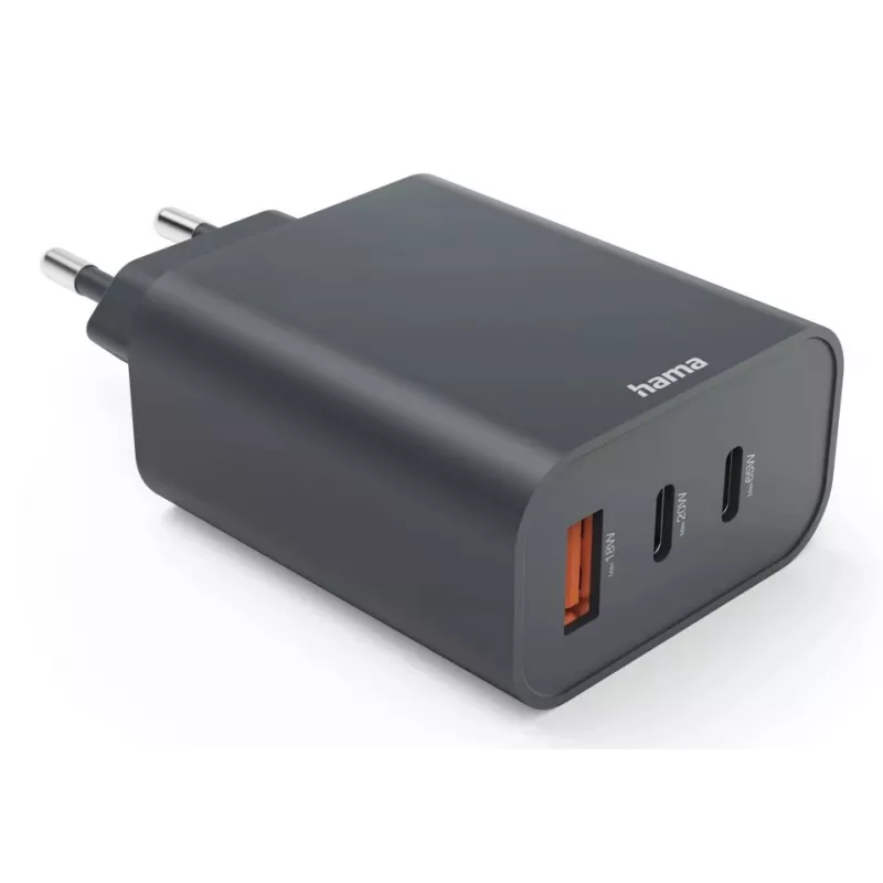 Hama 00086445 mobiles Ladegerät Smartphone, Tablet Grau AC Schnellladen Indoor