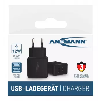 Ladegerät Ansmann HC212 Universal Schwarz AC Innenbereich