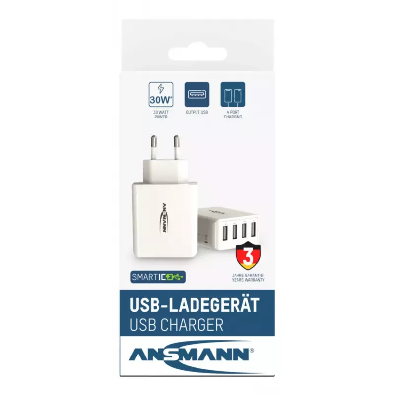 Ladegerät Ansmann HC430 Universal Weiß AC Indoor