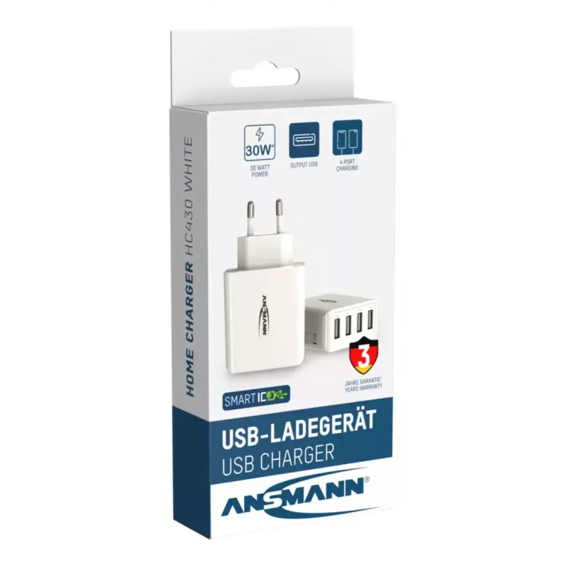 Ladegerät Ansmann HC430 Universal Weiß AC Indoor