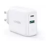 Ugreen 60468 Ladegerät für Mobilgeräte Tablet, Telefon, Universal Weiß AC Schnellladung Innenbereich