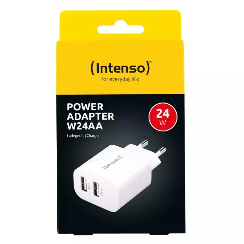 Indoor-Ladegerät Intenso POWER ADAPTER 2XUSB-A/7802412 Universal Weiß AC