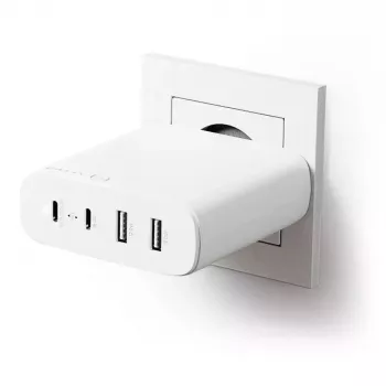 Ladegerät ALOGIC 4X100 Universal Weiß USB Indoor