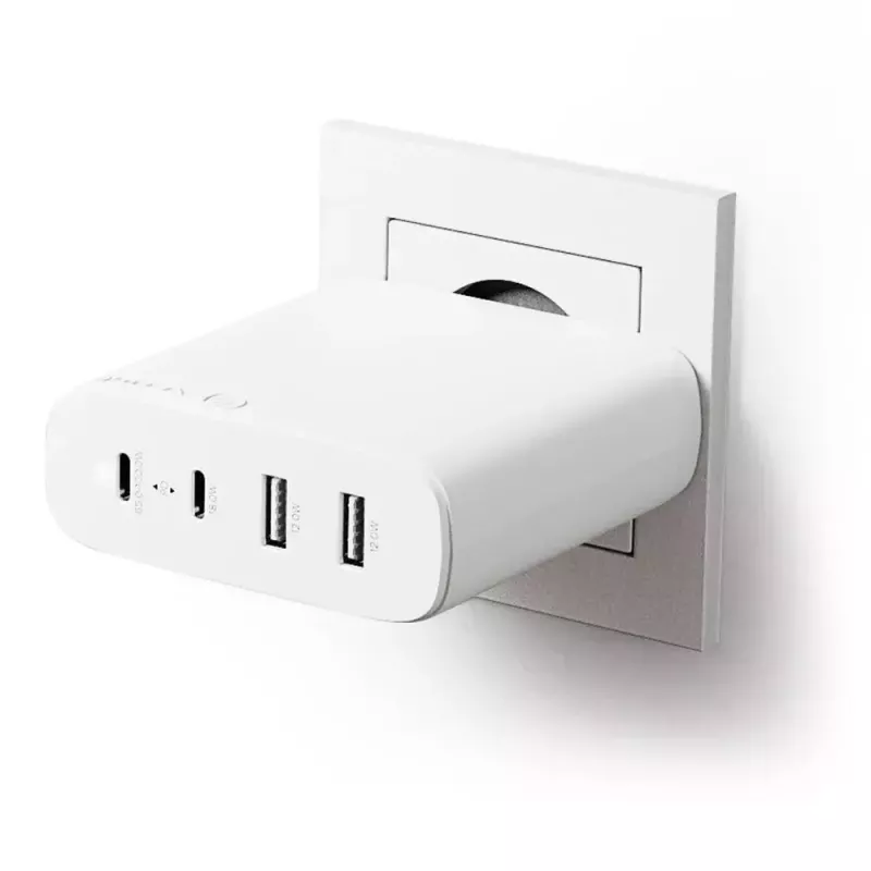 Ladegerät ALOGIC 4X100 Universal Weiß USB Indoor