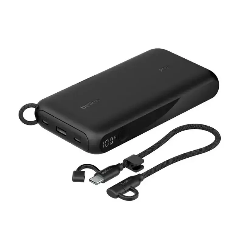 Powerbank Belkin BPB028HQBK 20000 mAh, 2× USB-C, 1× USB-A, Schwarz