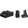 Bosch 1 x GBA 12V 2,0Ah + 1 x GBA 12V 4,0Ah + GAL 12V-40 Professional Ladegerät Haushaltsakku AC