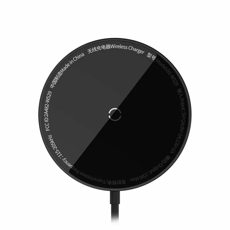 Charger Baseus CCJJ040001 Kabellos Indoor USB Schwarz für Smartphones