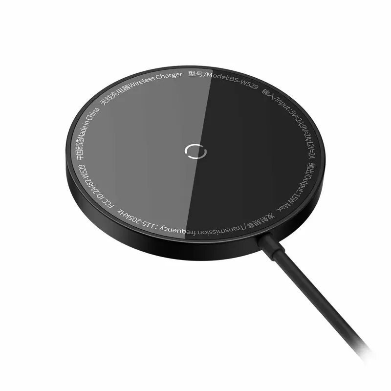 Charger Baseus CCJJ040001 Kabellos Indoor USB Schwarz für Smartphones